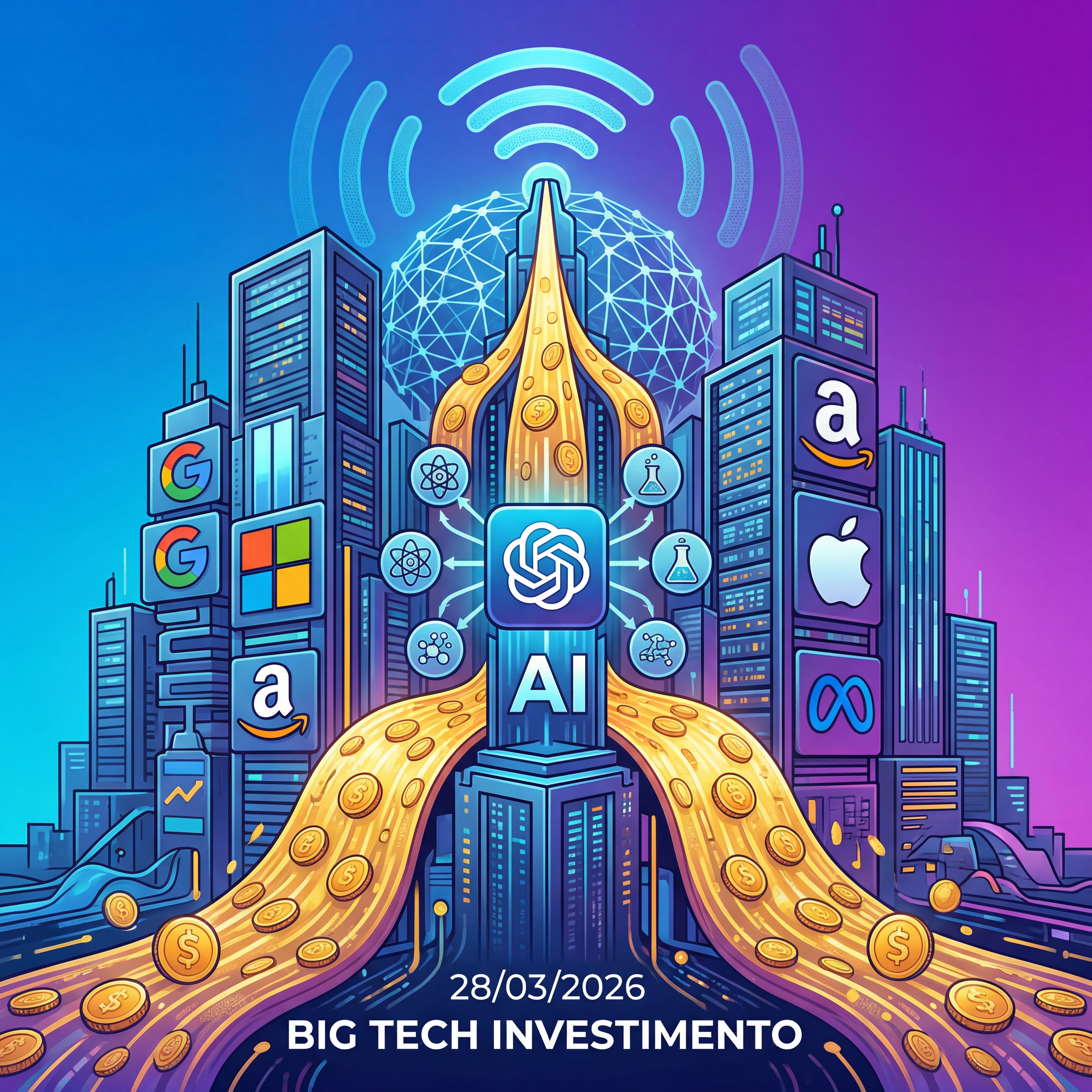28/03/2026 — Big techs investem US$ 650 bilhões em IA
